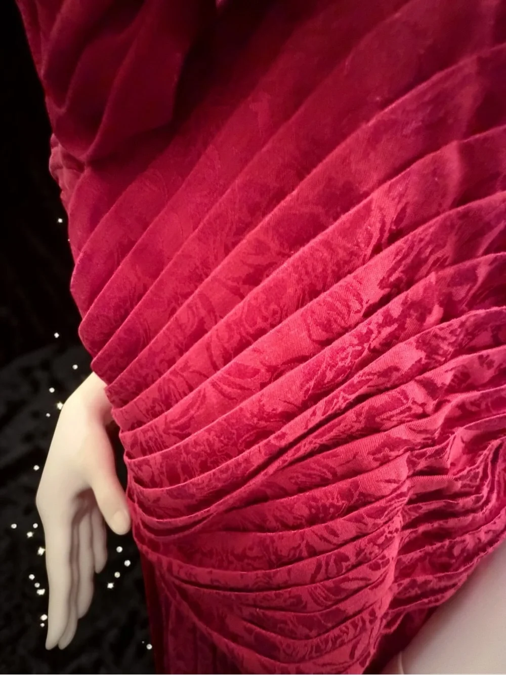 NWT Free People Make An Entrance Strapless Rosette Maxi Dress Fuchsia Size 8